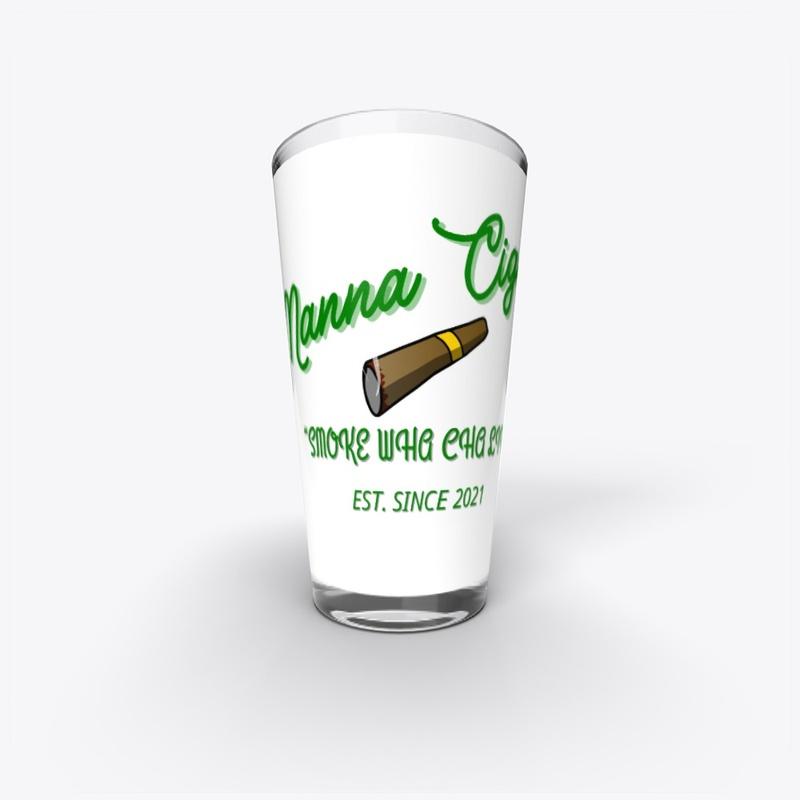 Manna Cigars Pint Glass